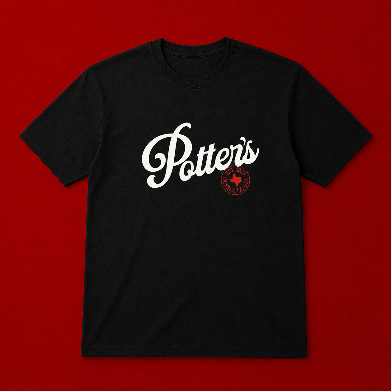 Potter's BBQ Logo Tee